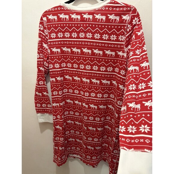 Lazy One Women’s S/M Nordic Fairisle Moose Elk Christmas Nightshirt Gifts Pajama - Picture 8 of 8